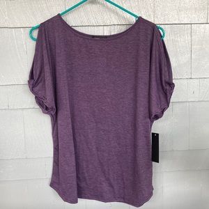 Colette open shoulder knit top